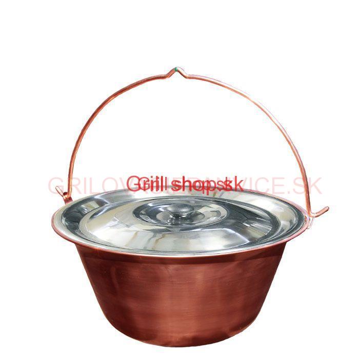 Medený kotlík 30 L + antikorová pokrievka