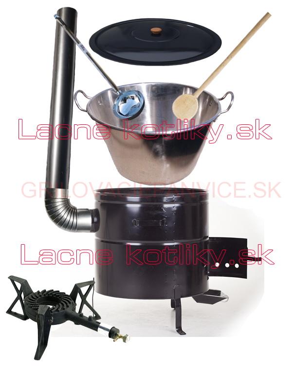 Zabíjačková nerezová súprava 60L MAX + liatinový horák KEMPER