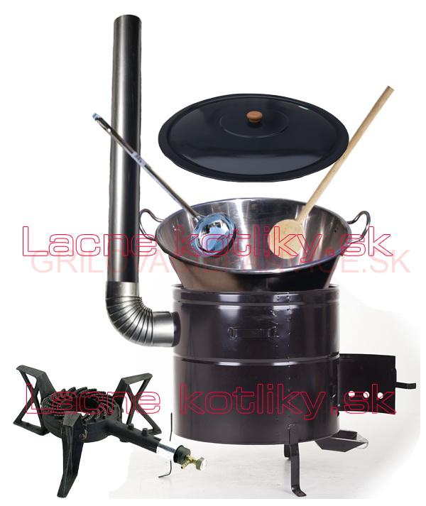 Zabíjačková nerezová súprava 60L MAX + liatinový horák KEMPER