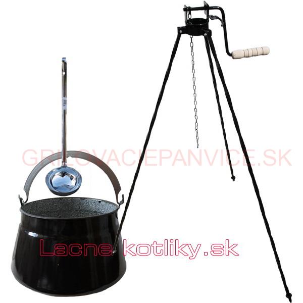 Kotlík na ryby 16 L + trojnožka s kladkou
