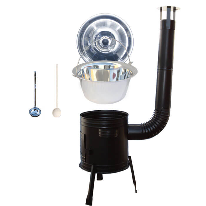 Antikorový kotlík 20 L (0,8 mm) + kovová kotlina 39 CLASSIC (KOV)