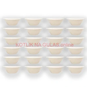 Sada 24 ks: Plastová miska na fajnový kotlíkový guláš a polievky – 500 ml