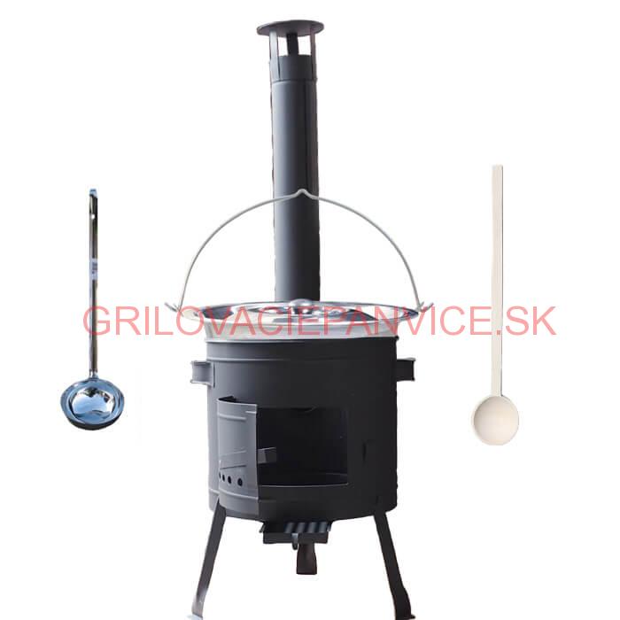 Kotlíkový gulášový set 42 PLUS 600 + nerezový kotlík 22 L (0,8 mm)