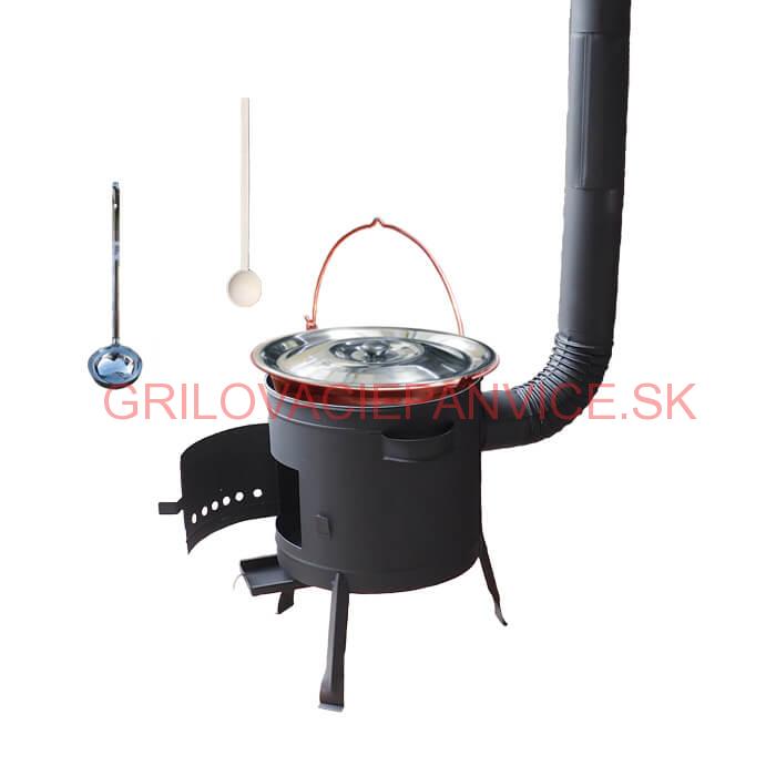 Kotlíkový gulášový set 42 PLUS 600 + medený kotlík 20 L (1,2 mm)