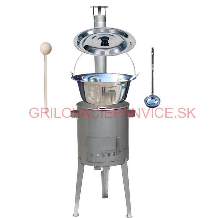 Antikorový kotlík 14 L (0,8 mm) + nerezová kotlina 36 cm LUXUS