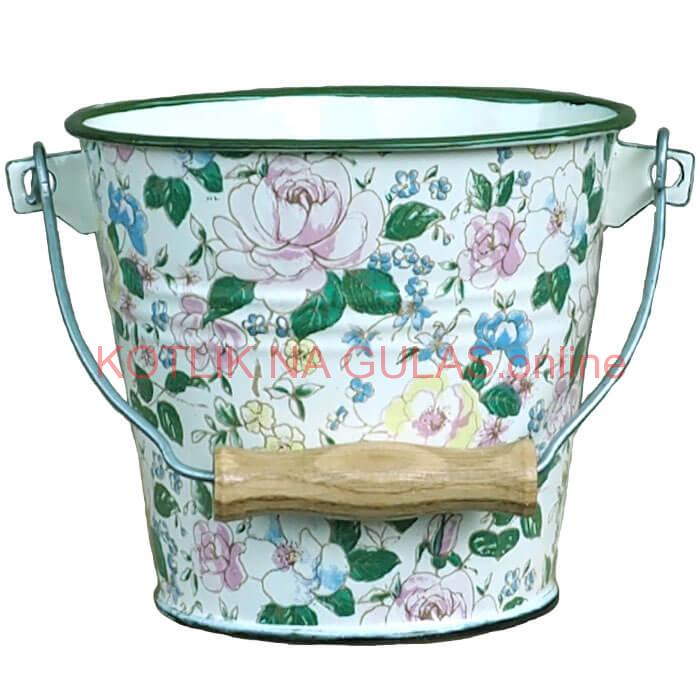 Smaltované vedro 1 L DECOR
