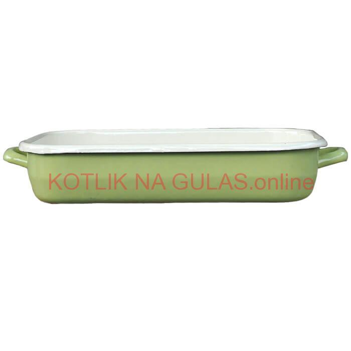 Smaltovaný pekáč 46 x 24 cm GREEN