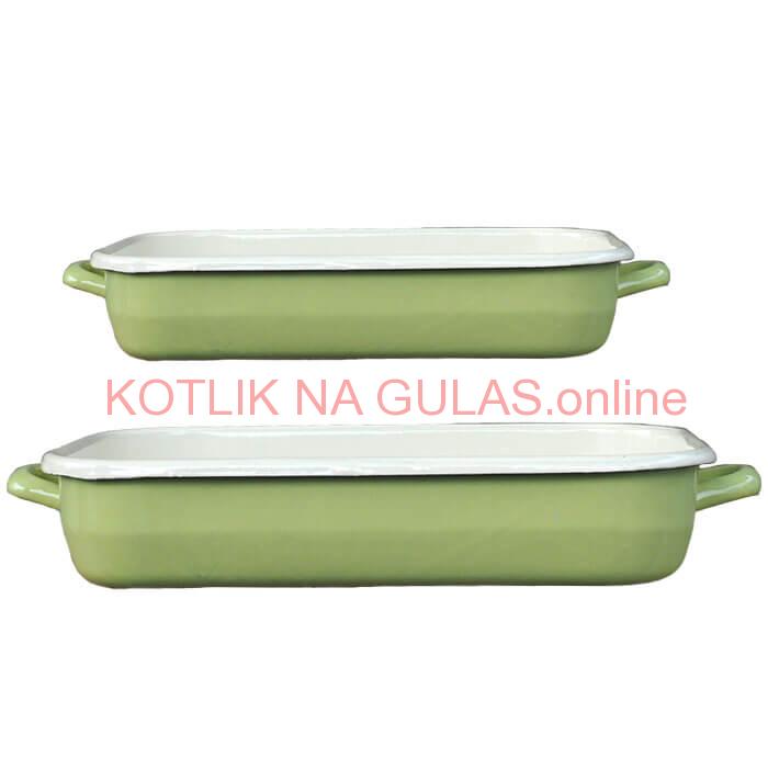 Smaltovane pekáče GREEN 2 ks
