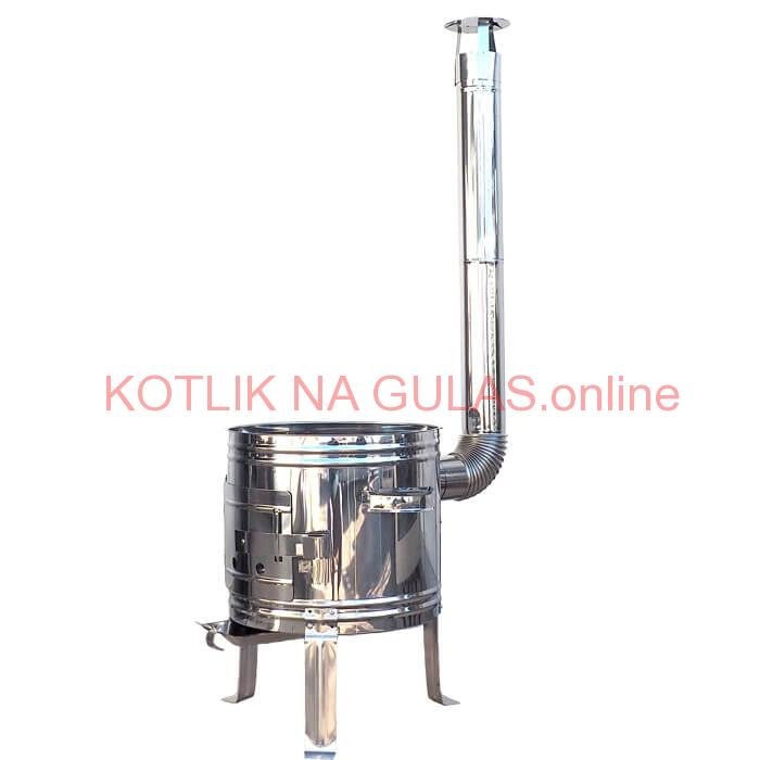 Nerezová kotlina s antikorovou úpravou 36 cm INOX