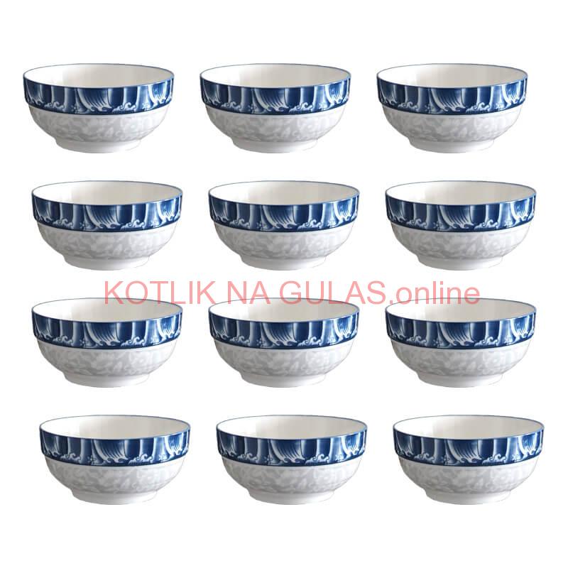 Keramické misky na servírovanie gulášu 15 cm 12 ks