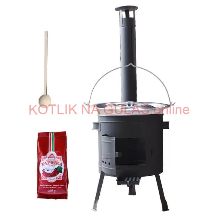 Nerezový kotlík 22 L (0,8 mm) INOX + hrubostenná (1,5 mm) žiaruvzdorná kotlina BALKY STRONG 42 PLUS 600