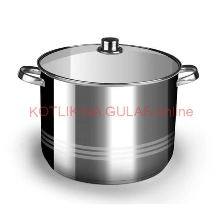 Nerezový hrniec 7 L + sklenená pokrievka