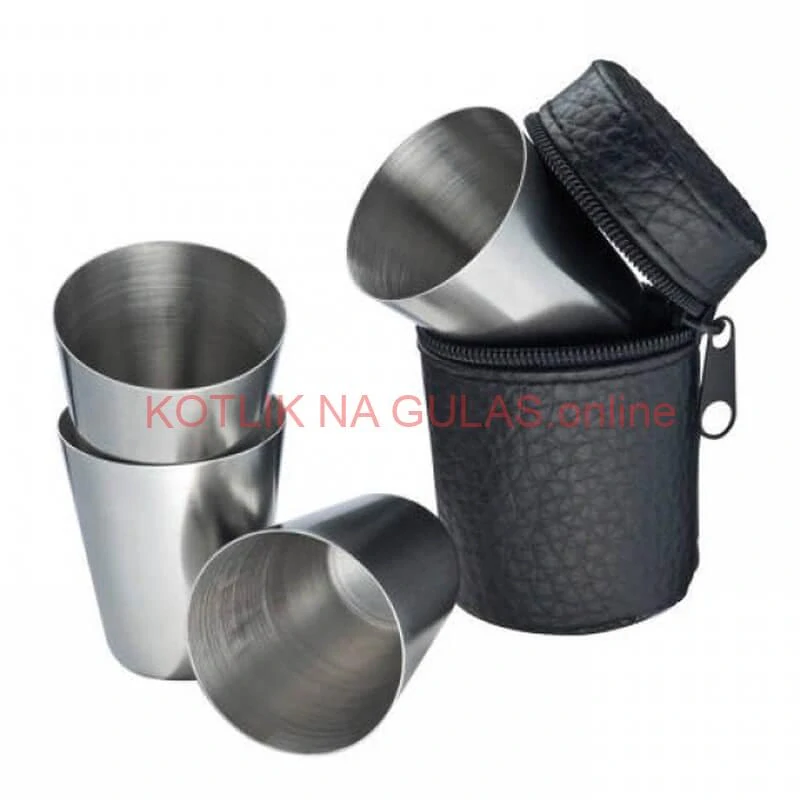 Turistické poháre v puzdre 4 ks 1,5 dl 4 ks