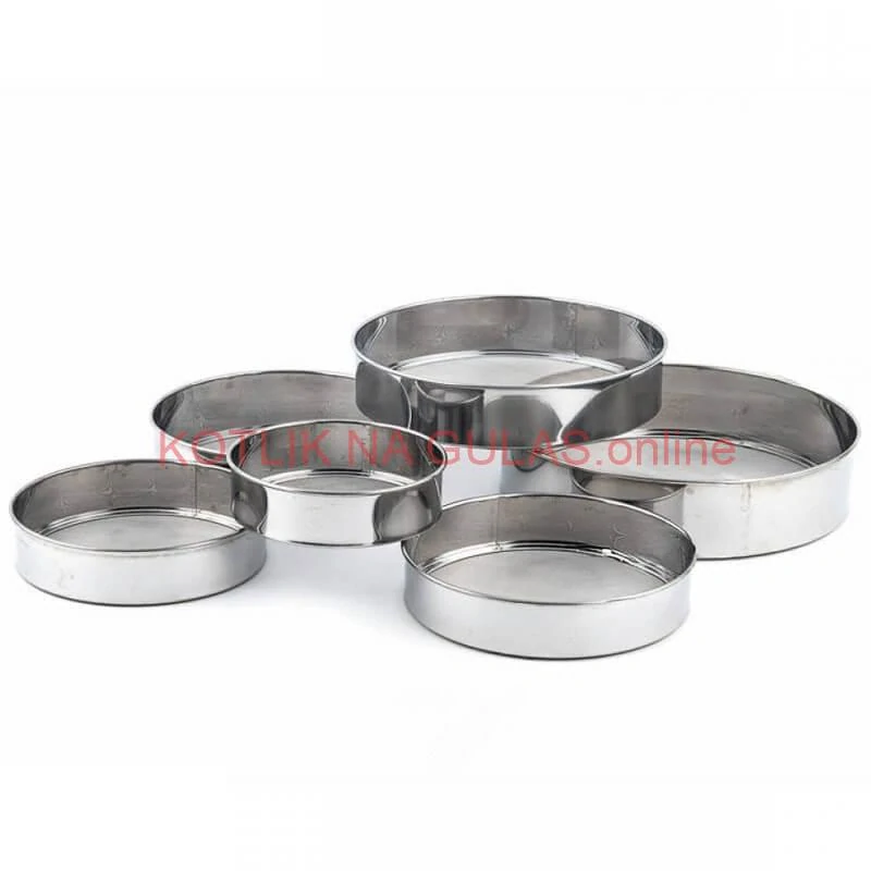 Súprava kovových sít na múku – 6 kusov