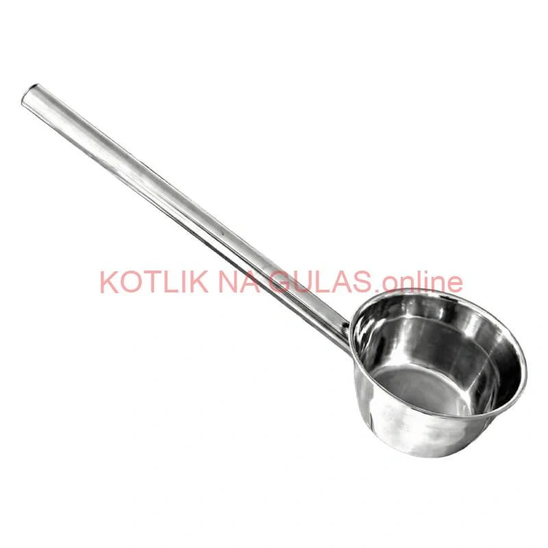 Nerezová naberačka na vodu 12 cm s dlhou rúčkou – pevná a praktická