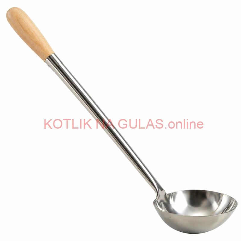 Antikorová naberačka 250 ml s drevenou rúčkou – 51,5 cm