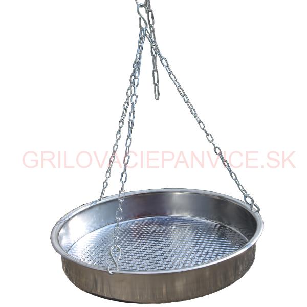 Nerezová panvica s retiazkou 49 cm