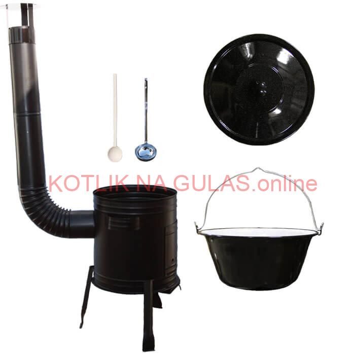 Kotlíkový gulášový set 36 + smaltovaný kotlík 13 L Easy party (KOV)