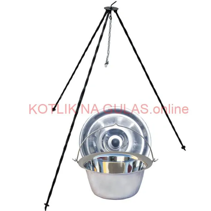 Nerezový kotlík 8 L INOX + pokrievka + stojan CLASSIC