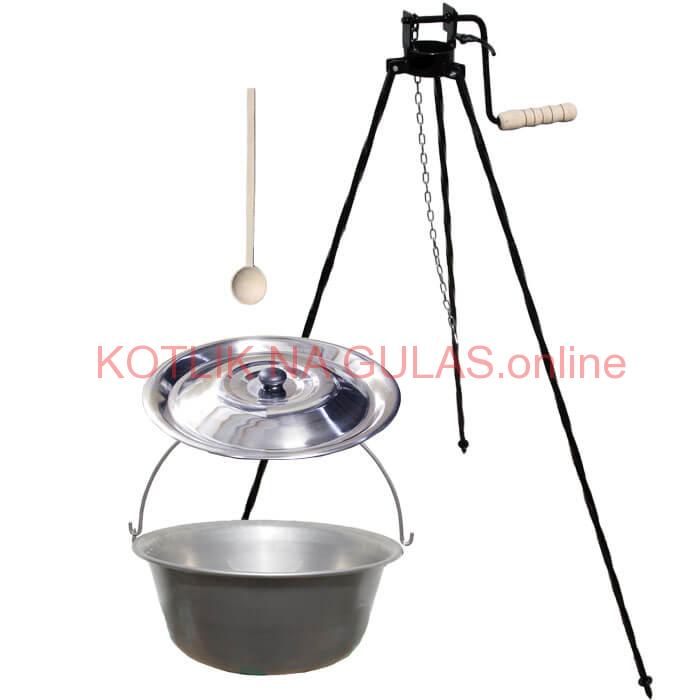 Nerezový kotlík 20 L (1,5 mm)+ stojan s kladkou VAR