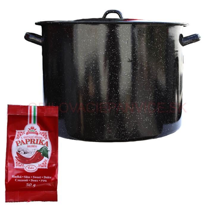 Smaltovaný hrniec 50 L + Paprika 50 g