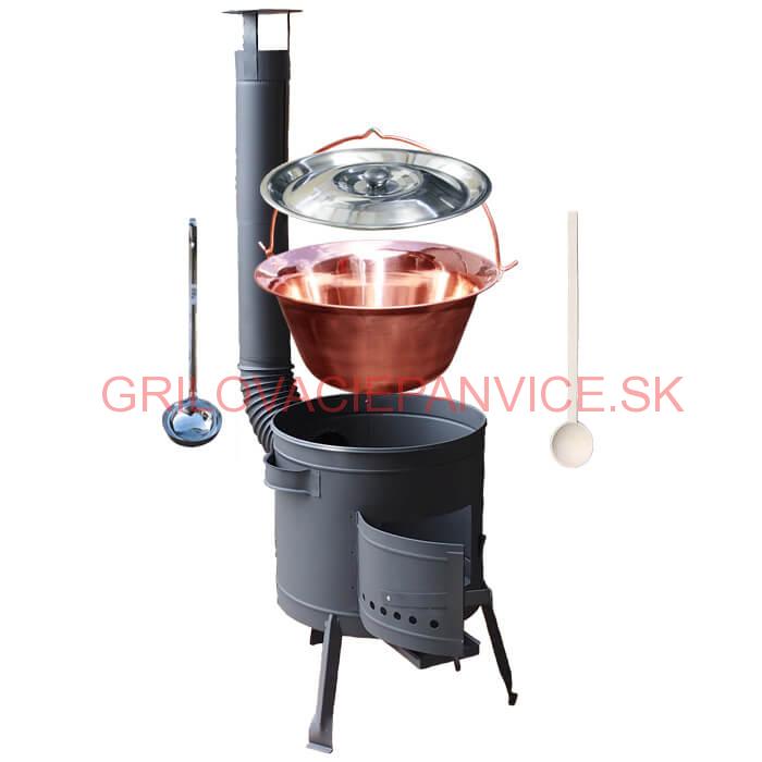 Medený kotlík 30 L (1,2 mm) + nízka kotlina 45 PLUS 600