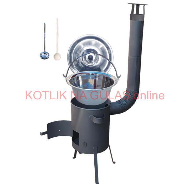 Antikorový kotlík 20 L (1,2 mm) + žiaruvzdorná kotlina 42 PLUS 600 4 MM
