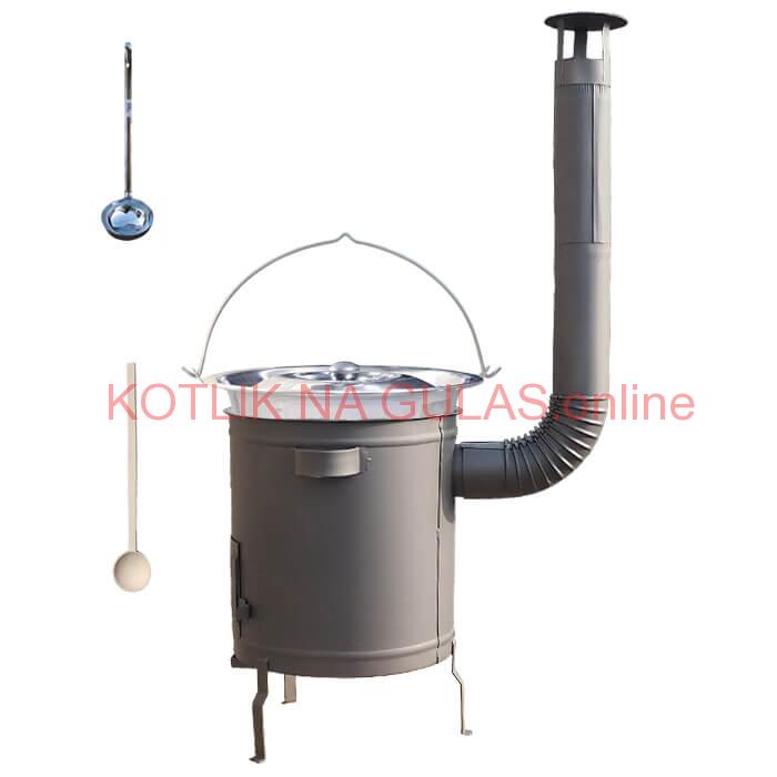 Nerezový kotlík 30 L (1,2 mm) + hrubostenná (1,5 mm) a žiaruvzdorná kotlina 45 PLUS 600