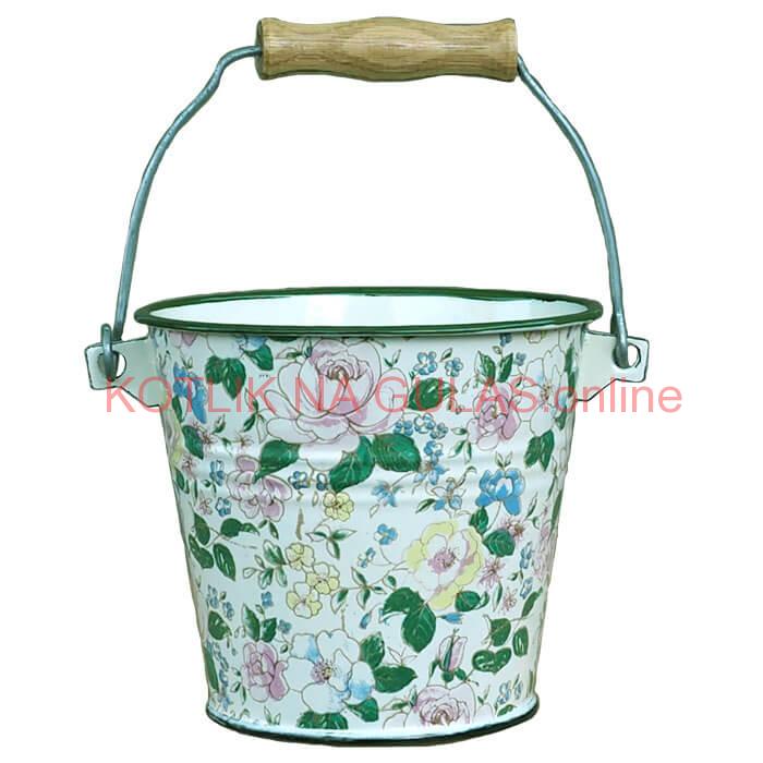 Smaltované vedro 1 L DECOR