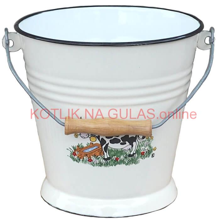 Smaltované vedro 5 L DECOR