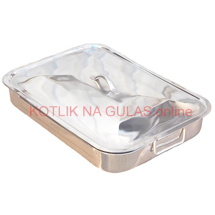 Nerezový pekáč s pokrievkou 42 x 31 cm INOX