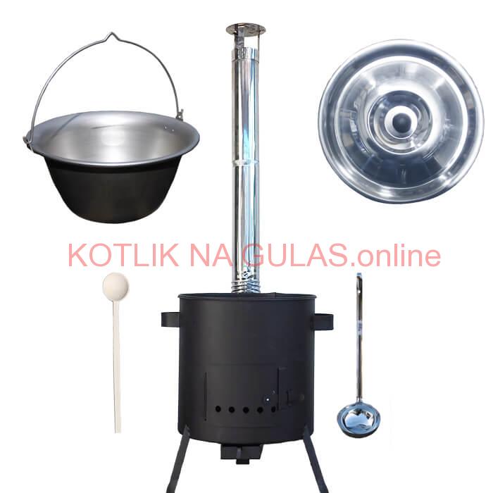 Nerezový kotlík 20 L (1,5 mm) + žiaruvzdorná kotlina (1 mm) 42 PLUS 600