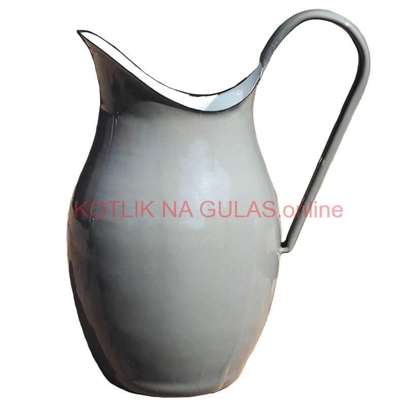 Smaltovaná krhla 2 L ŠEDÁ