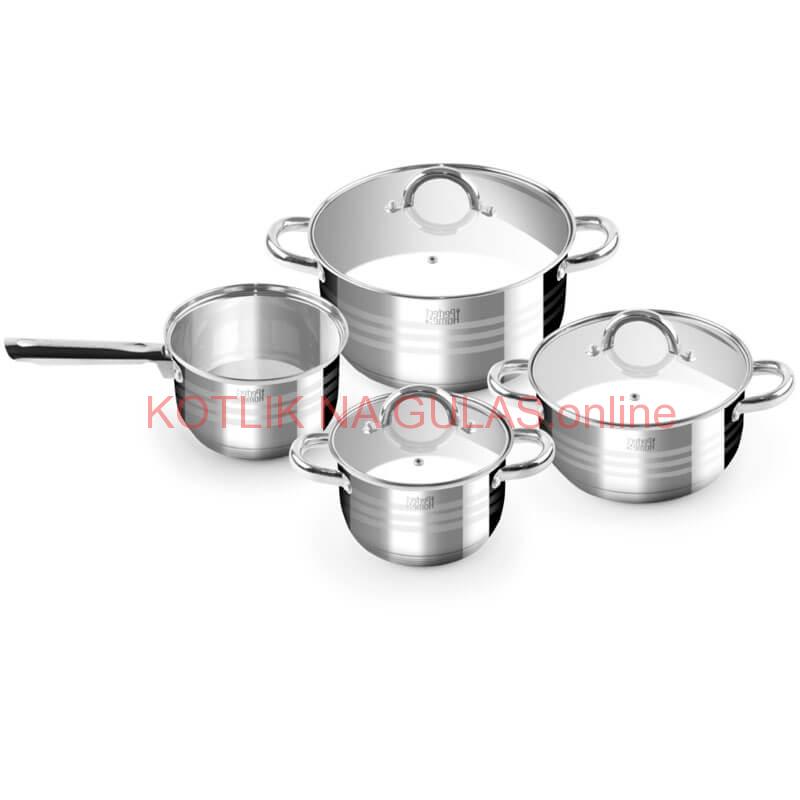 Nerezové hrnce 4 ks