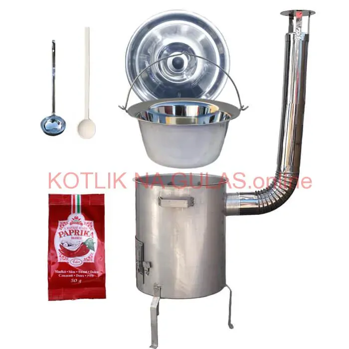 Nerezový kotlík 20 L (1,2 mm) INOX + nerezová kotlina (1,5 mm) 42 cm STRONG EXCLUSIVE