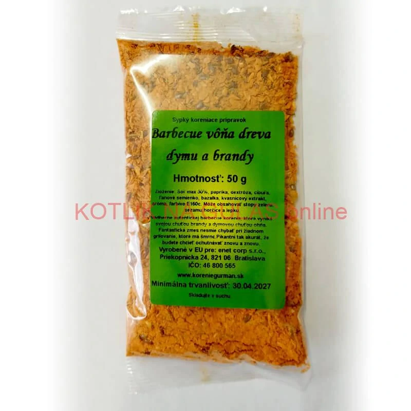 Barbecue korenie, vôňa dreva, dymu a brandy 50 g