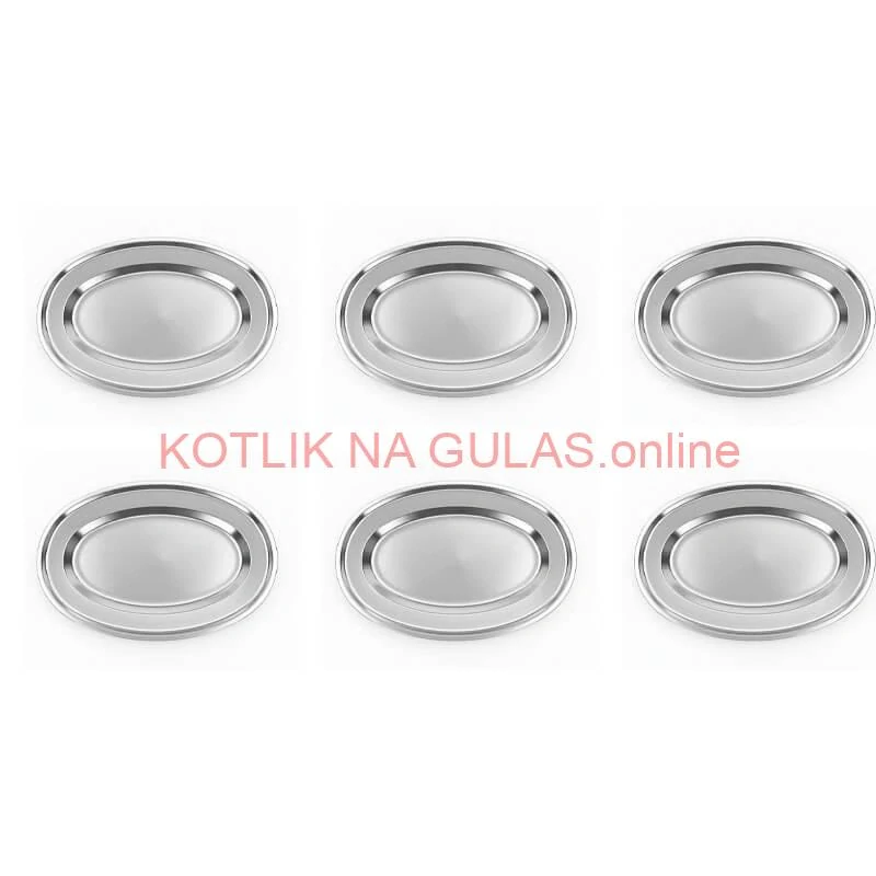 Nerezové podnosy pre catering – set 6 ks (45,5cm) - Servíruj s istotou a štýlom