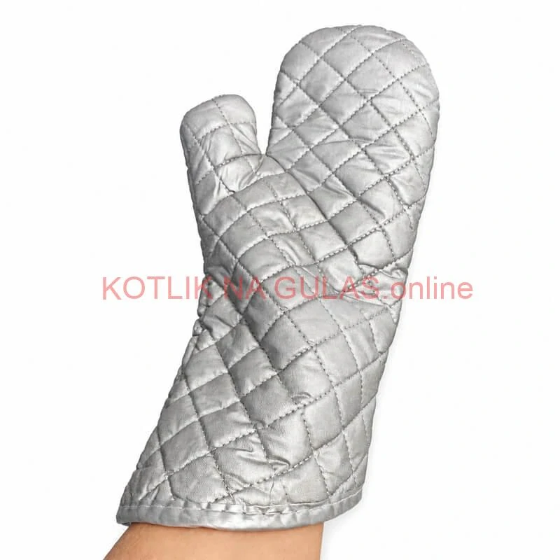 Chňapka strieborná s dlhým rukávom 35 cm