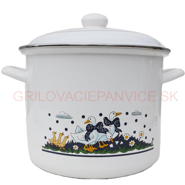 Smaltovaný hrniec 8 L Kačička