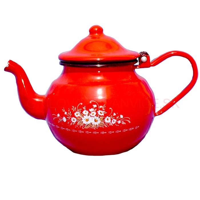 Smaltovaný čajník 0,5 L DEKO