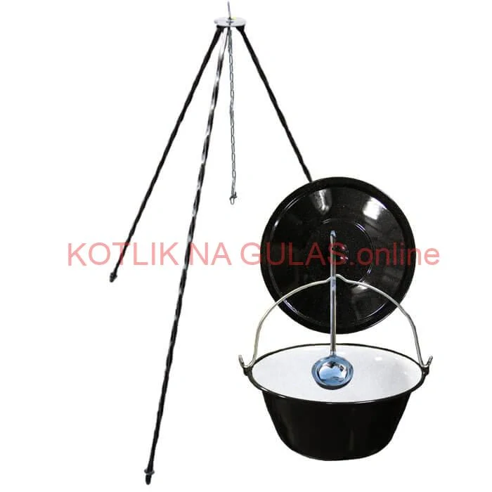 Smaltovaný kotlík 16 L + pokrievka + stojan