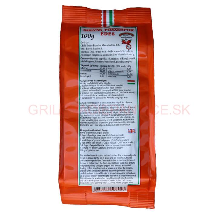 Paprikové korenie na guláš - sladké 100 g