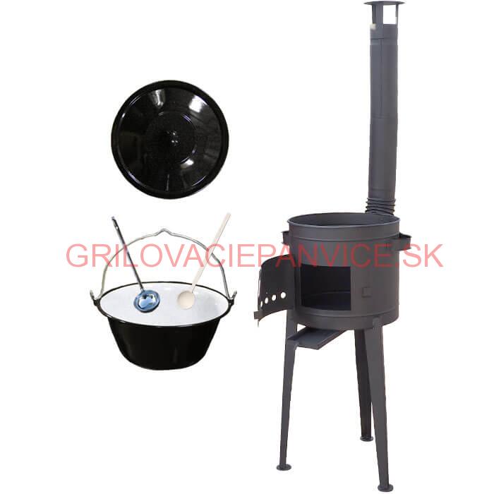 Kotlíkový gulášový set 42 PLUS 600 + smaltovaný kotlík 25 L