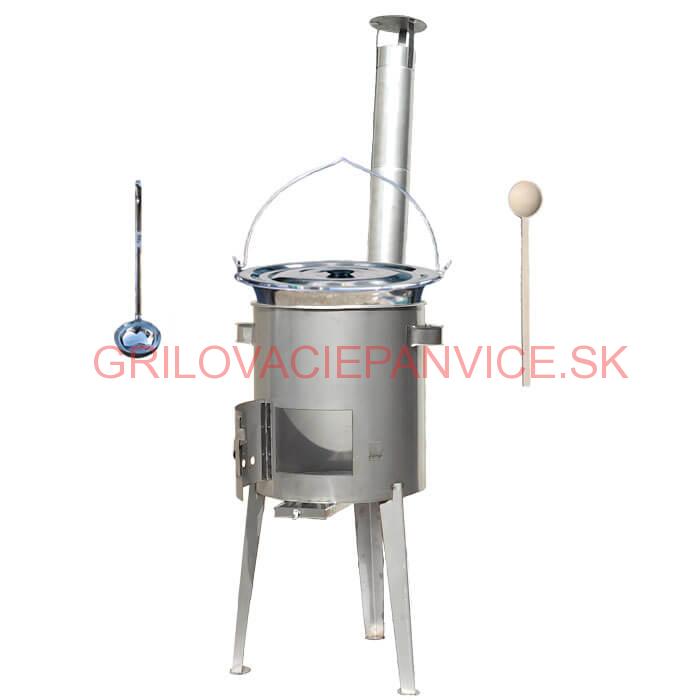 Antikorový kotlík 14 L (0,8 mm) + nerezová kotlina 36 cm LUXUS