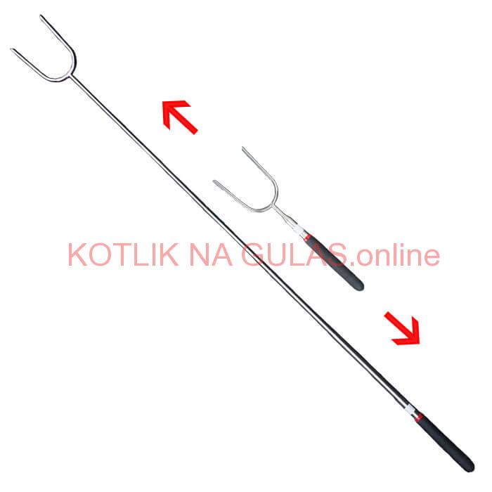 Vidlička na opekanie 24,5 cm - 84,5 cm – teleskopická 1 ks