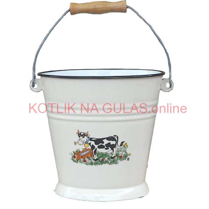 Smaltované vedro 5 L DECOR