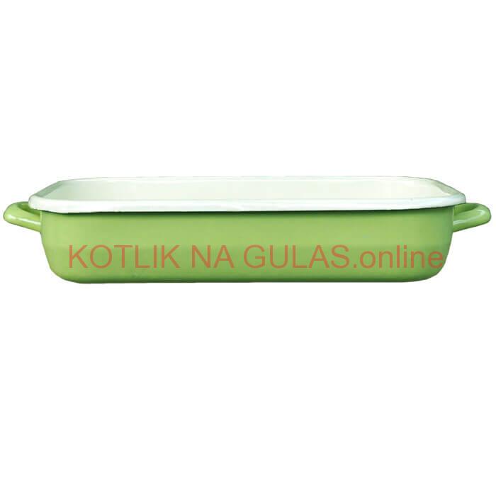 Smaltovaný pekáč 46 x 24 cm GREEN