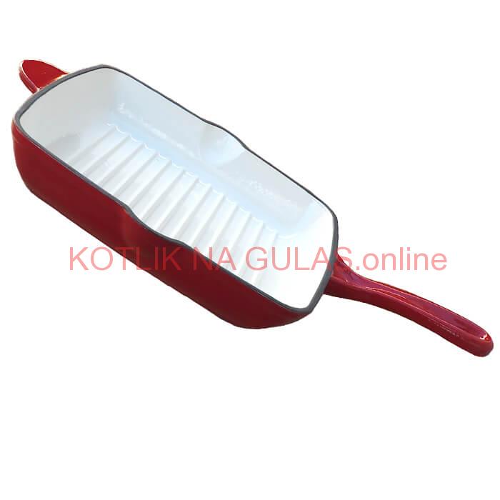 Liatinová panvica na grilovanie so smaltovaným povrchom 26 cm Strong Mold