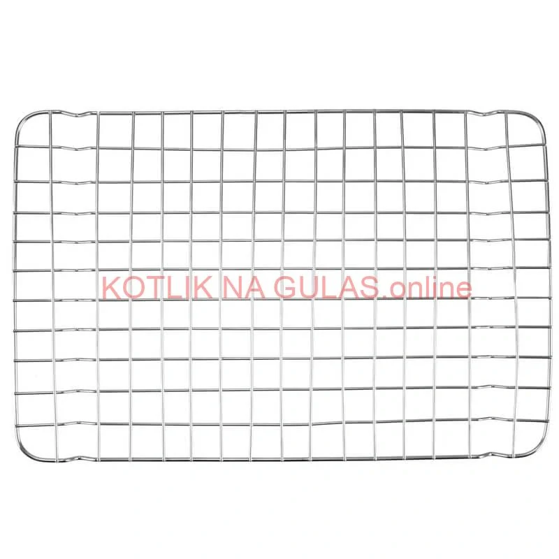 Nerezový rošt na pekáč na grilovanie a pečenie 33 x 22 cm