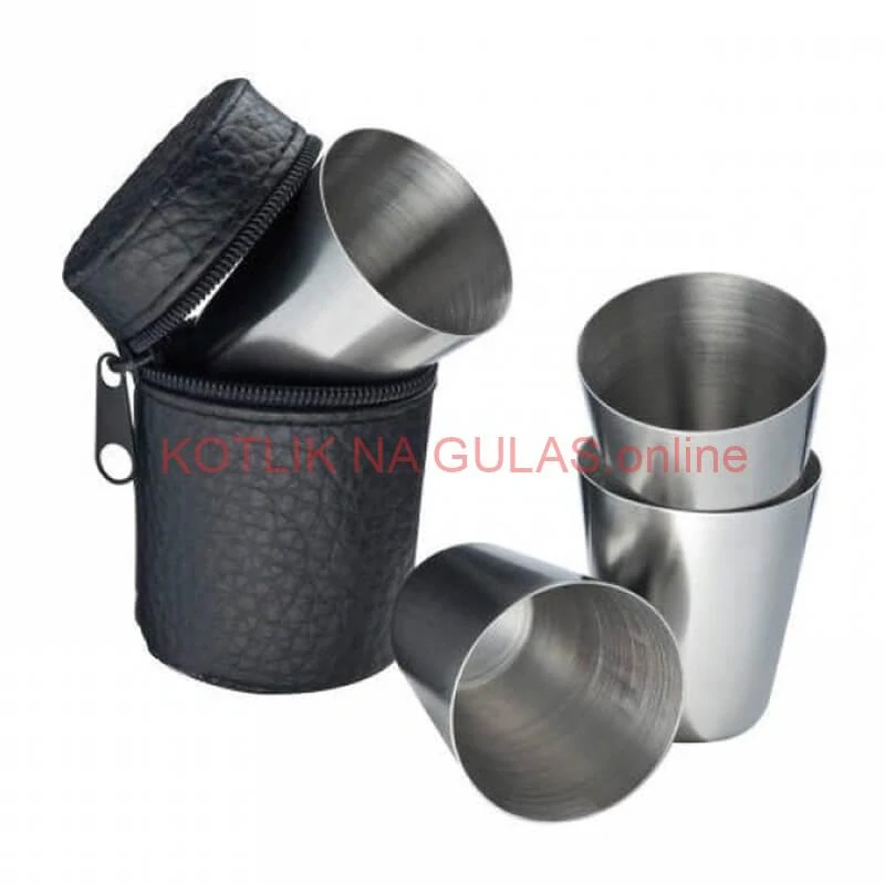 Turistické poháre v puzdre 4 ks 1,5 dl 4 ks